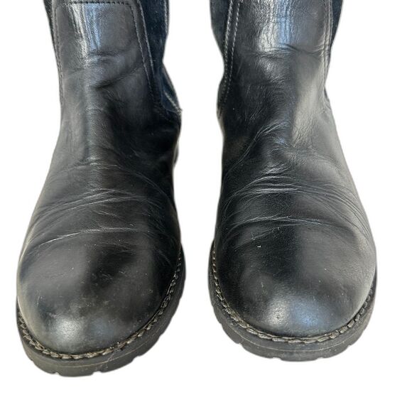 Timberland Black Suede and Leather Knee-High Boots - Women 7.5 - Picture 3 of 9